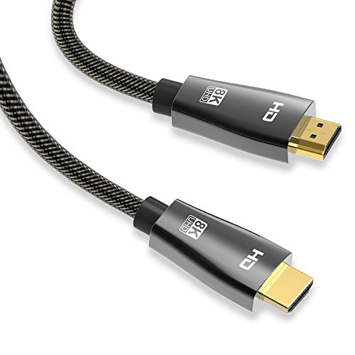 juppt electronics HDMI 2.1 Cable, (16.5Ft) HDMI Cable 2.1 UHD HDR 8K (7680x4320) high-Speed 48Gbps 8K 3D for TV Roku PS4 SetTop Box HDTVs Projector