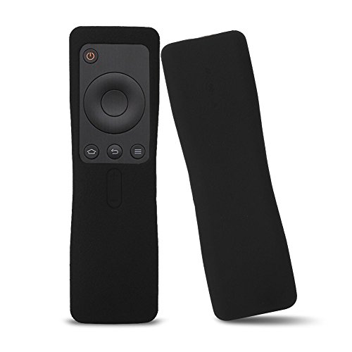 Annadue Funda de Control Remoto para Xiaomi Cubierta Protectora remota Impermeable - Cubierta De Silicona del Mando A Distancia para Xiaomi Mi Box 1/2 /3 generación 3S Remote, Negro