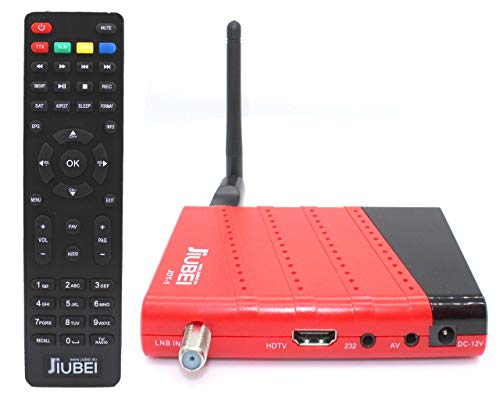 Receptor decodificador satelite y Reproductor Multimedia Jiubei JDT-1 HD con Antena WiFi