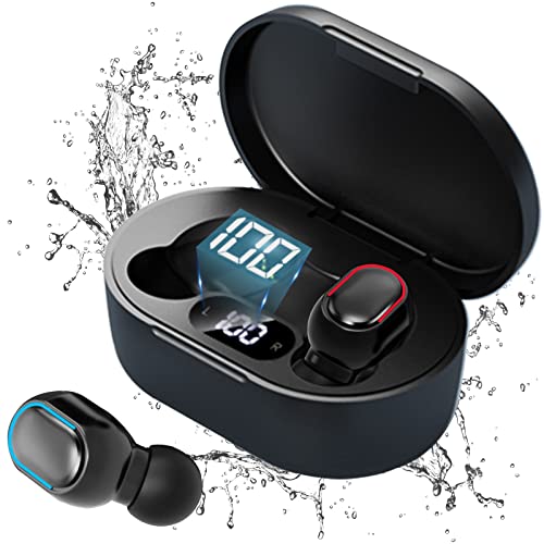 Auriculares Inalámbricos Bluetooth 5.0, con Cancelación de Ruido, Auriculares Bluetooth Micrófono Incorporado de Llamada Estéreo, HiFi Estéreo, IPX7 Impermeables, Reproducción de 30H Control Tactil