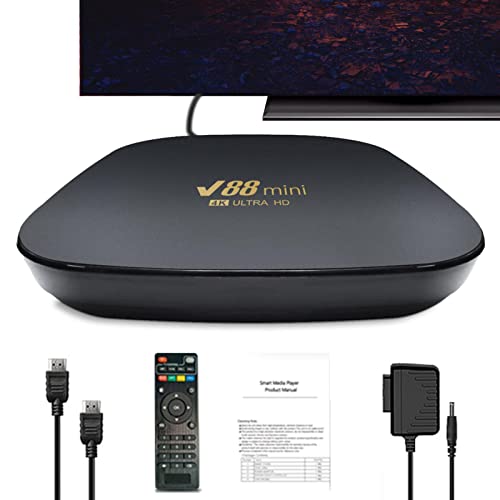 Minan Caja de televisión | Mini versión Mejorada Smart Box HD,TV Box Core Media Player Compatible con WiFi HD para Entretenimiento en el hogar