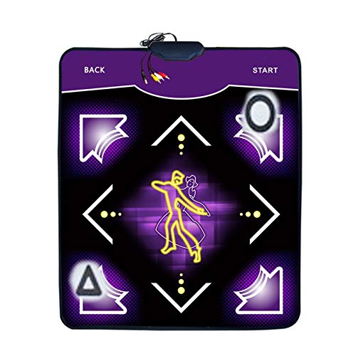 Notinzo Juego de baile único antideslizante Bit Mats 8 pasos Sense TV Yogapads danza PC Educación Compatible con juguetes de habilidades motoras