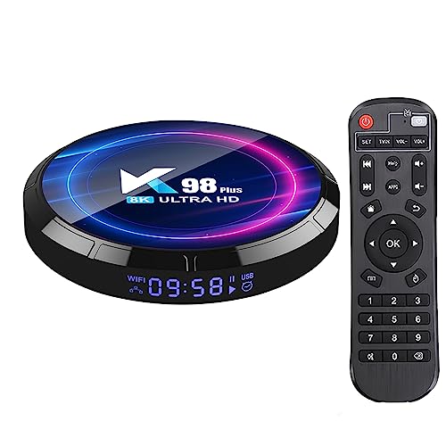 Android TV Android, Android 13.0 TV Box RK3528 Quad-Core 4GB RAM 32GB ROM TV Box Support 8K 3D 2.4/5.0GHz Dual WiFi 10/100M Ethernet BT5.0 HDMI 2.0 H.265 Smart TV Box (4GB 32GB)