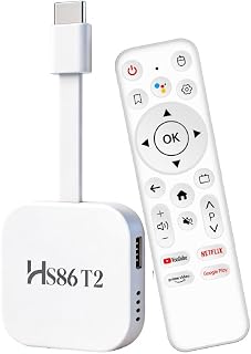 Android 14.0 TV Stick,TV Stick 2GB 16GB K3518 | Quad-Core 32bit Cortex A53 Chipset et Mali 450 MP2 GPU,Android TV Stick 2.4G/5G Doble Banda WiFi Bluetooth5.4 4k Ultra HD