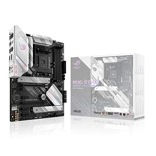 ASUS Rog Strix B550-A Gaming - Placa Base de Gaming ATX AM4 AMD B550 Ryzen (PCIE 4.0, etapas de Potencia agrupadas, Intel 2.5Gb Ethernet, Dos M.2 con disipadores, SATA 6 Gbps, Aura Sync RGB)