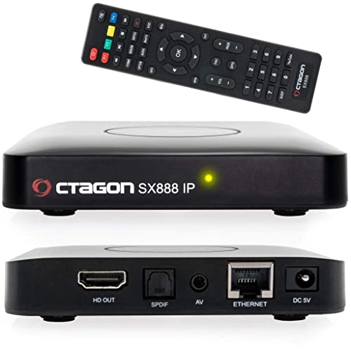 Octagon SX888 H265 Mini IPTV Box Receptor Reproductor Multimedia Internet TV IP [USB, HDMI, LAN] Full HD Negro