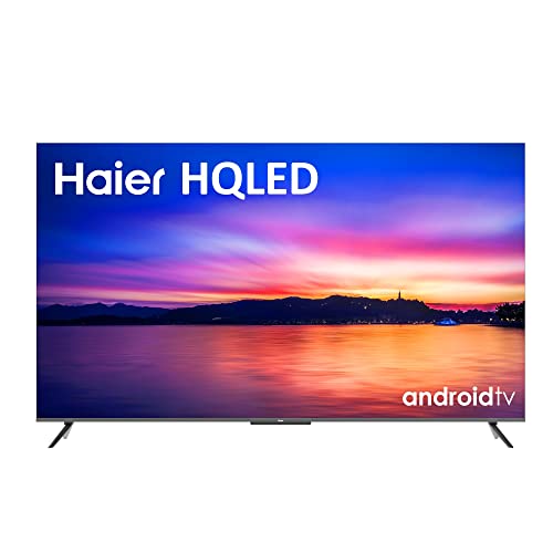 Haier Smart TV Direct LED HQLED H58P800UG, 58 Pulgadas, HDR 10, Dolby Atmos y Dolby Vision, Android 11, Smart Remote Control, Google Assistant, Bluetooth 5.1, HDMI 2.1 x 4, Diseño sin Marcos