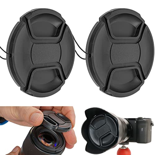 Tapa para Lente de cámara, diámetro Ø 72 mm, Tapa de protección Snap On, Compatible con Nikon, Canon, Sony, Sigma, Tamron, Olympus, Fujifilm, Cobertura Universal para cámara, Tapa Protectora Lente