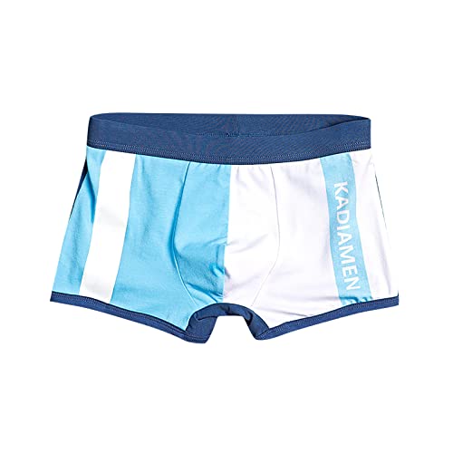 Calzoncillos Hombre Algodón Ropa Interior Masculina Calzoncillos De Algodón Para Hombres Pantalones Sueltos Con Personalidad Para Niños Calzoncillos Bóxer Deportivos Calzoncillos De (Sky Blue, XXXL)