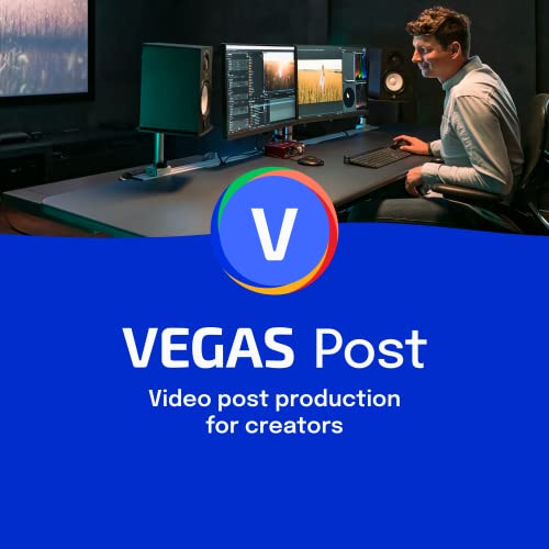 VEGAS Post 20 - Postproducción de vídeo para creadores | Software de edición de vídeo | Software de corte de vídeo | Editor de vídeo | Windows 10/11 PC | 1 licencia