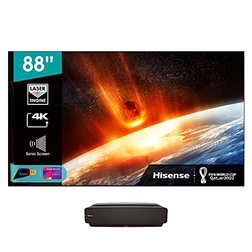Láser TV Hisense 88L5VG 4K DVB-T2/C/S2, Smart TV & Pantalla Sónica ALR 88”, Fix Frame ( valorada en 1.500€), 2021.