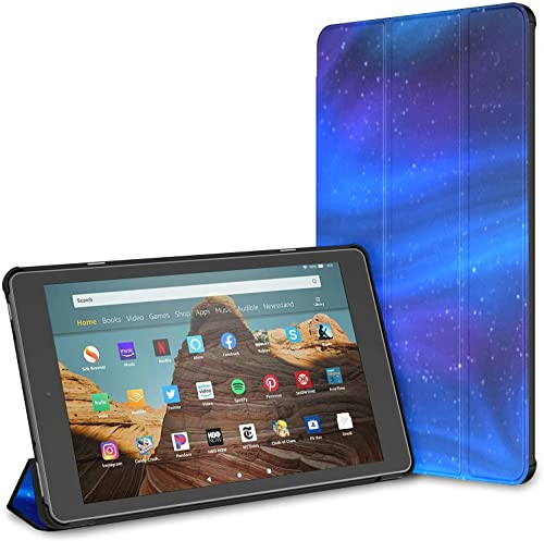 Estuche para la Nueva Tableta Amazon Fire HD 10 (7.ª y 9.ª generación, versión 2017/2019), Cubierta de Soporte Plegable Delgada con activación/Reposo automático para Tableta de 10,1 Pulgadas, Planets