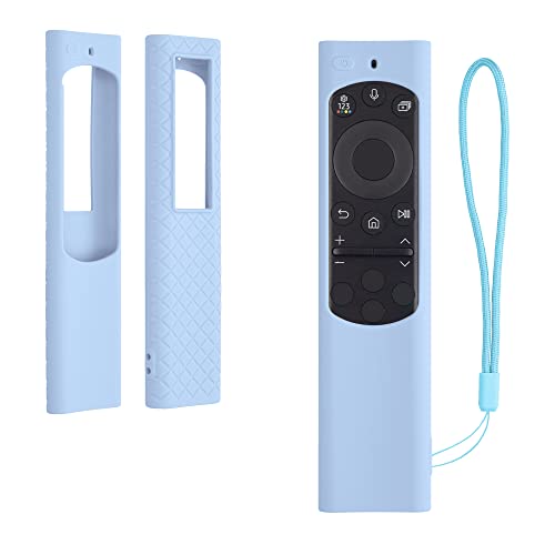 kwmobile Carcasa de Silicona Compatible con Samsung Smart TV TM2280e BN59-01385 / BN59-01386 / BN59-01391A Funda Mando a Distancia - Funda de Silicona Control Remoto - Azul Claro