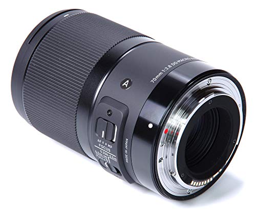Sigma F2.8 DG Art - Objetivo macro con distancia focal de 70 mm, color negro