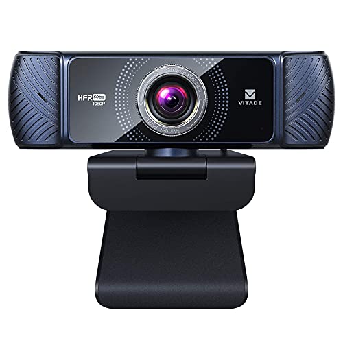 Cámara web 1080p 60fps Full HD con micrófono estéreo, Vitade 682H PC ordenador USB cámara web para chat de vídeo y grabación, compatible con Windows, Mac y Android