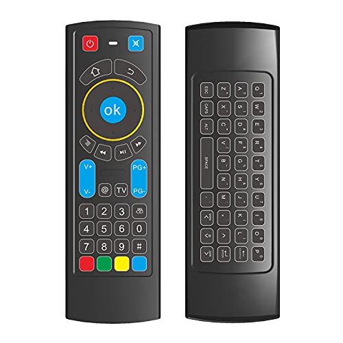 ZUMKUNM Replacement Remote Control para Amazon Fire TV Stick 4K Fire TV Stick con teclado y teclas programables por infrarrojos (sin función MIC)