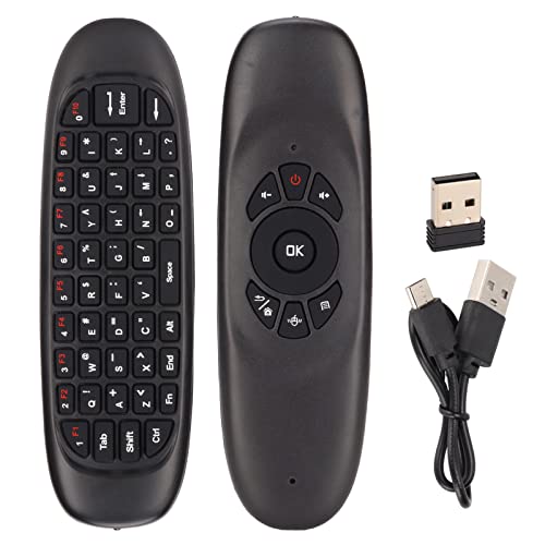 Air Mouse Remote, 2.4G Wireless Smart TV Remote, Teclado Inalámbrico Multifuncional Fly Mouse para Android TV Box/PC/Smart TV/Projector/HTPC