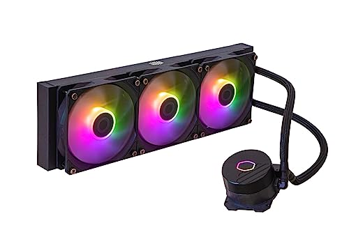 Cooler Master MasterLiquid 360L Core ARGB Refrigeración Líquida para CPU – Bomba de Doble Cámara Gen S, Radiador y Ventiladores 120mm ARGB, Brackets LGA 1700 y AM5 – Negro