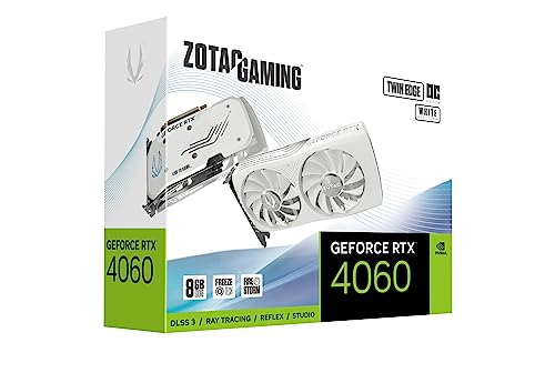 Zotac GeForce RTX 4060 Twin Edge OC Tarjeta Gráfica Gaming, Edición Blanca