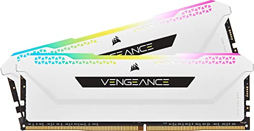 CORSAIR Vengeance RGB Pro SL 32GB (2x16GB) DDR4 3600 (PC4-28800) C18 1.35V Módulos de Memoria de Alto Rendimiento - Blanco