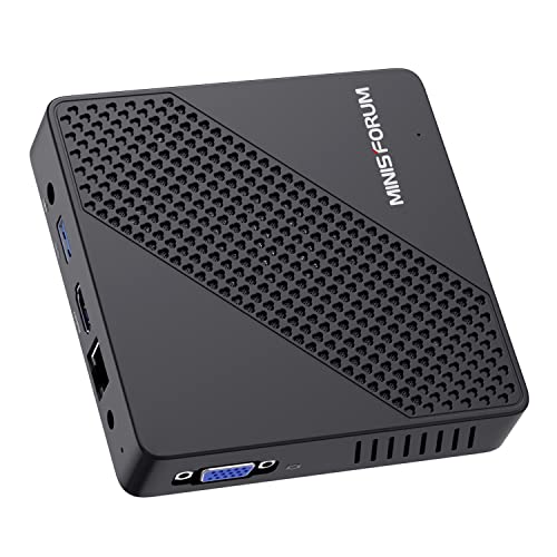 Mini PC Windows 10 Pro sin Ventilador Celeron N4020 (hasta 2.8GHz) 4GB DDR4 / 64GB eMMC Mini computadora Puerto HDMI y VGA 2.4/5.8G WiFi BT 3xUSB3.0, M.2 2242 SSD