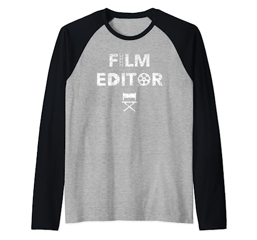 Editor de películas Edición de video Camiseta Manga Raglan