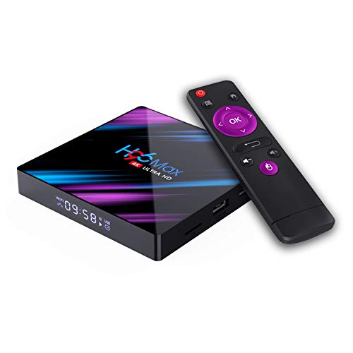 Xilibod H96 MAX TV Box Android 10.0 2GB RAM/16GB ROM, Penta-Core Mali-450, RK3318 Quad-Core 64bit Cortex-A53, H.265 Decoding 2.4GHz/5GHz WiFi Smart TV Box - Model No.:H96max 2GB 16GB
