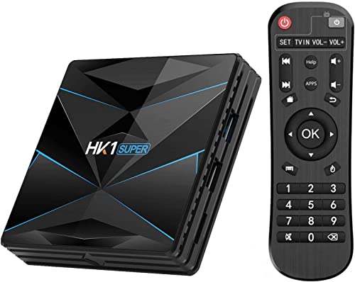 TV Box Android 11.0 BT4.0 【4GB RAM + 64GB ROM】 Box TV 3D + 4K USB3.0 Android 11.0 Smart TV, Android TV Box Compatible con Full HD/H.265 / 3D / 4K / BT4.0/2,4 y 5 GHz Wi-Fi / RK3318