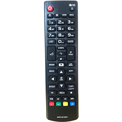FYCJI Mando a Distancia para LG TV AKB74915324 Ajuste para LG LCD LED TV y Smart TV Compatible con Mando a Distancia de LG TV