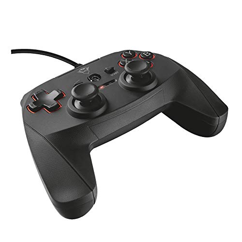 Trust Gaming GXT 540 Yula Mando para PlayStation 3 y PC, Mando PS3 con Cable 3 m, 13 botones, 2 Joysticks Analógicos, Gamepad USB para Ordenador, Portátil, Juegos, Consola – Negro