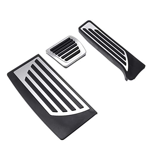 Forspero 3Pcs Car Interior Gas Freno Pedal Pad Reposapiés Cubierta Aleación De Aluminio para Alfa Romeo Giulia 2017 2018