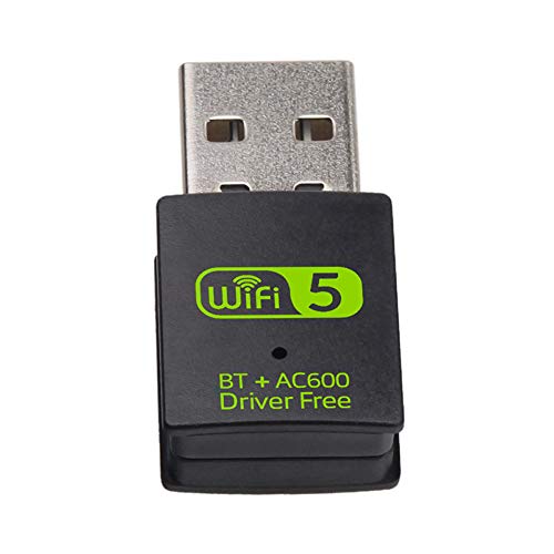 Maifa Tarjeta adaptadora WiFi USB, Red inalámbrica de 600 Mbps para PC Drive Free Universal 5G / 433Mbps y 2.4G / 150Mbps de Doble Banda