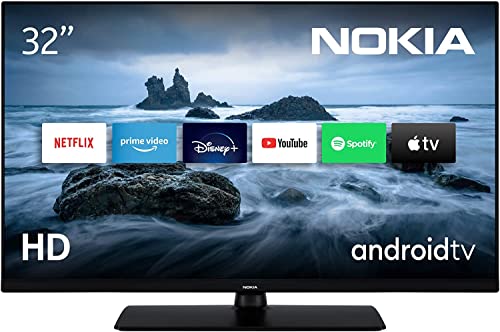 Nokia 32 Pulgadas (80 cm) HD Ready Television Smart Android TV (HDR10, DVB-C/S2/T2, Netflix, Prime Video, Disney+) - HN32GV310-2023