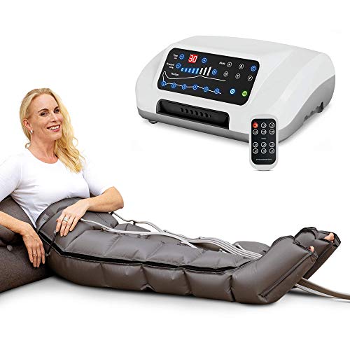 Venen Engel ® 6 Premium aparato de masajes con pantalones, 6 cámaras de aire desactivables, tiempo y presión fáciles de configurar, 6 programas de masajes, masaje sin interrupciones