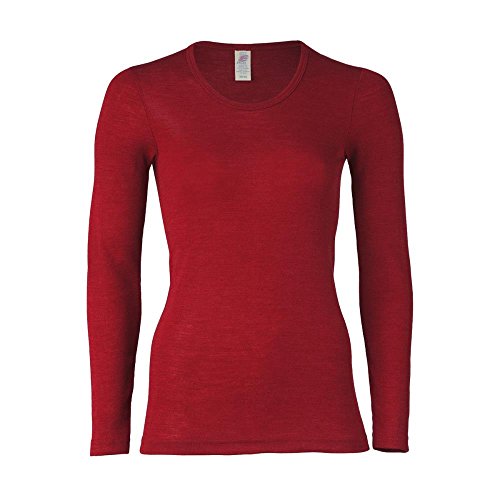 Engel - Women`s Unterhemd L/S - Silk Base Layer Size 38/40, Red
