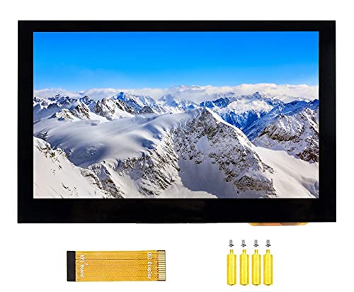 Waveshare 4.3 Pulgadas Pantalla LCD DSI para Raspberry Pi 4B/3B+/3A+/3B/2B/B+/A+ 800×480 Monitor de Pantalla Táctil Capacitiva IPS Pantalla MIPI DSI Interfaz