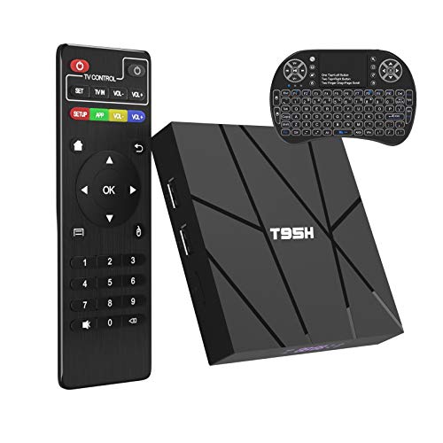 T95H H616 Quad-core Smart Box,Support 2.4G WiFi HDMI 3D/H.265/6K HD 10/100M Ethernet Android 10.0 Tv Box 1GB RAM 8GB ROM 
