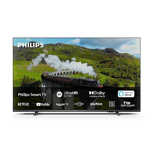 Philips Smart 4K TV|PUS7608|75 Pulgadas|UHD 4K TV|60 Hz|Pixel Precise Ultra HD|HDR10+|Dolby Vision|SAPHI Smart TV|Dolby Atmos|Altavoces de 20 W|Soporte|Prime|Netflix|Youtube|Google Asistente|Alexa|
