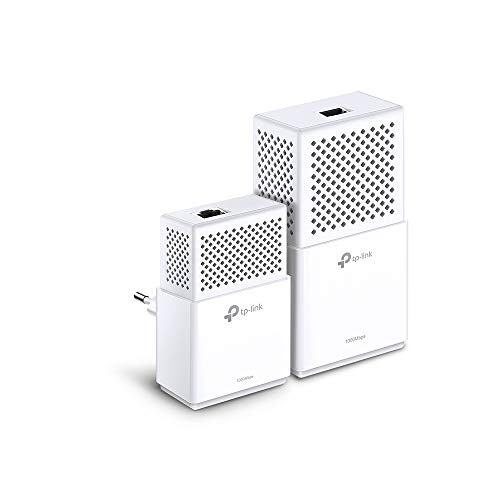 TP-Link TL-WPA7510 - KIT de Adaptadores Powerline Gigabit AV1000 Cobertura Internet, Línea Eléctrica, WiFi AV 1000 Mbps 2 Puertos, ideal Smart TV, Ps4, Nintendo Switch