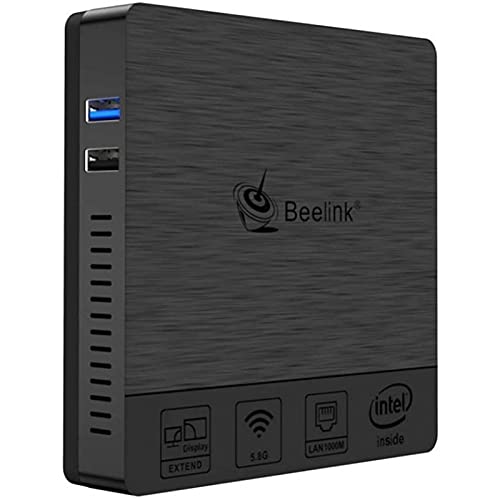Beelink BT3PRO II Mini PC, Mini Ordenador de Sobremesa Mini Computadora con Windows 10, Procesador Intel Atom X5-Z8350, 4GB+64GB, 2.4G/5G Dual WiFi, BT 4.0, 4K@30Hz, 1000 Mbps LAN