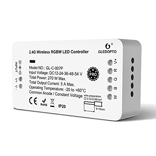 [Plus Edition] RGB CCT ZigBee controlador de tira LED compatible con Mi-Light Mi-Boxer interruptor de pared o mando a distancia combinado con control ZigBee, Philips Hue, Amazon Echo Plus