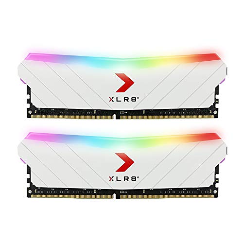PNY 32GB (2x16GB) XLR8 Gaming Epic-X RGB™ DDR4 3200MHz Kit de Módulos de Memoria RAM Color Blanco