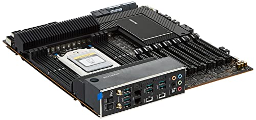 ASUS Pro WS WRX80E-SAGE SE WiFi - Placa Base ATX Workstation (AMD WRX80 Ryzen Threadripper Pro, Dos LAN 10 G, Siete PCIe 4.0 x16, Tres M.2 PCIe 4.0, ASMB9-iKVM, Dos U.2, 16 etapas de alimentación)