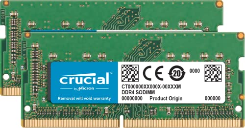 Crucial RAM 32GB (2x16GB) DDR4 3200MHz CL22 (o 2933MHz o 2666MHz) Kit de Memoria Portátil CT2K16G4SFRA32A
