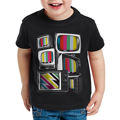 style3 Vintage TV Camiseta para Niños T-Shirt Monitor televisión, Talla:164