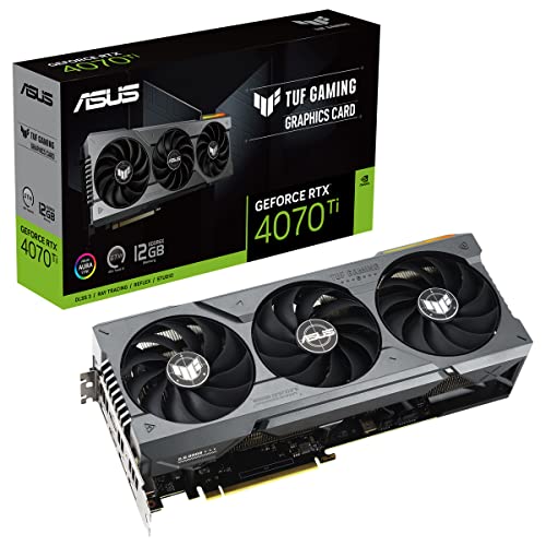 ASUS TUF Gaming GeForce RTX 4070 Ti - Tarjeta Gráfica Gaming (PCIe 4.0, 12GB GDDR6X, HDMI 2.1a, DisplayPort 1.4a)