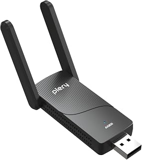 2 en 1 AX900 + BT5.4 Adaptador USB WiFi para PC(Negro Intenso) | Doble Banda 5GHz/2,4GHz Antena WiFi | Controlador Integrado para Windows 10/11 | Seguridad WPA3 | Configuración Sencilla