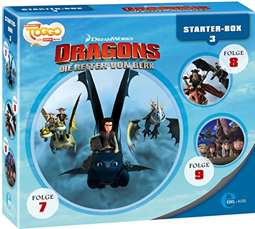 Dragons - Die Reiter von Berk - Starter-Box 3 (7 - 9) - Die Original-Hörspiele zur TV-Serie