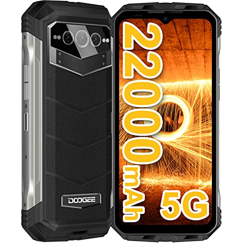 DOOGEE VMAX [2023] Movil Resistente Agua y Golpes 5G, 22000mAh Batería, Dimensity 1080, 20GB+256GB, 6.6