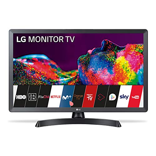 LG 24TN510S-PZ - Monitor Smart TV 24 pulgadas (60cm), Pantalla LED HD, 1366x768, 16:9, DVB-T2/C/S2, Wifi, Miracast, 10 W, 2 x HDMI 1.4, 1 x USB 2.0, óptica, LAN RJ45, VESA 75 x 75, Color Negro